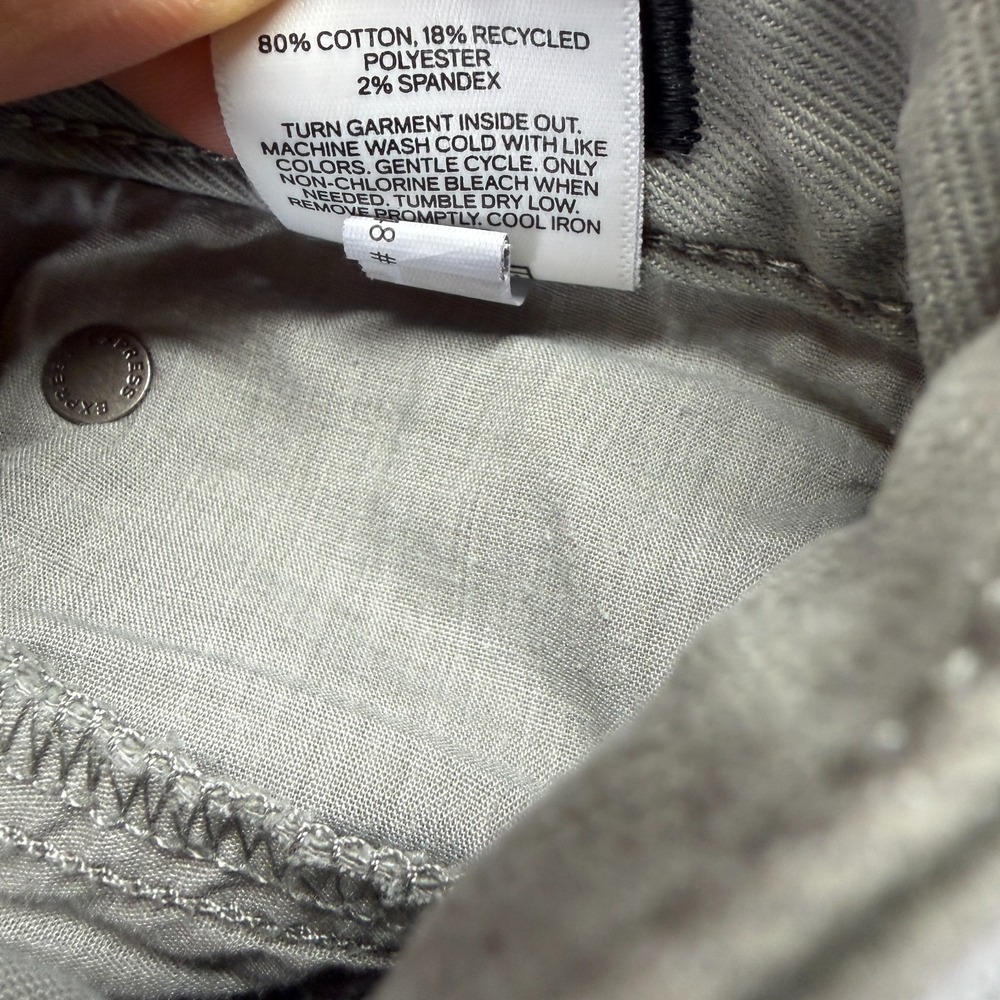 Express Jeans Mens 31x32 Gray Cotton Denim Straight Slim Travel Workwear Stretch - Picture 7 of 11